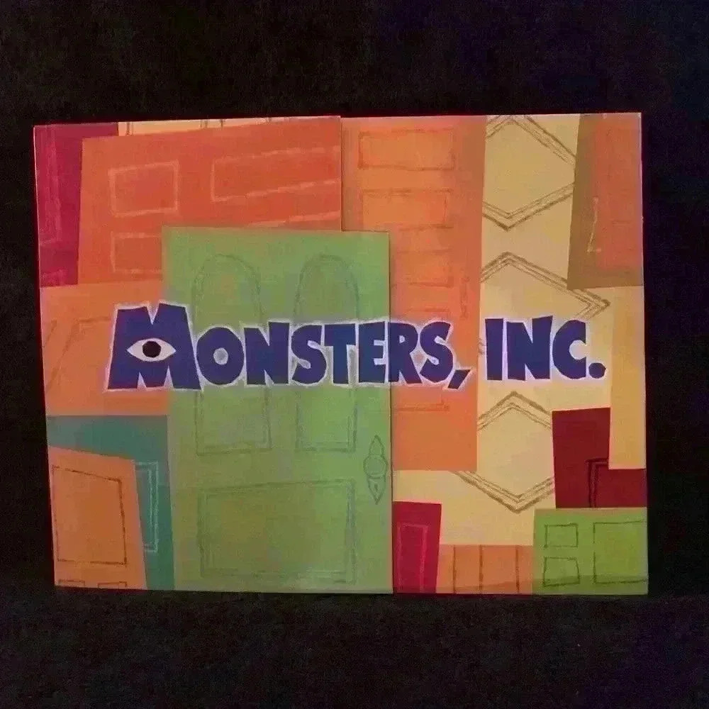 Vintage Disney Monster Inc. exclusive lithograph portfolio set of 4